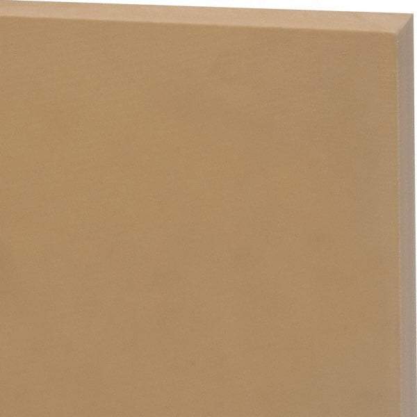 Made in USA - 1/4" Thick x 1' Wide x 4' Long, Kevlar/Nylon Sheet - Mustard Yellow, Rockwell R-115 Hardness, ±0.002 Tolerance - Apex Tool & Supply