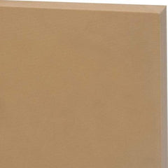 Made in USA - 1" Thick x 1' Wide x 4' Long, Kevlar/Nylon Sheet - Mustard Yellow, Rockwell R-115 Hardness, ±0.002 Tolerance - Apex Tool & Supply