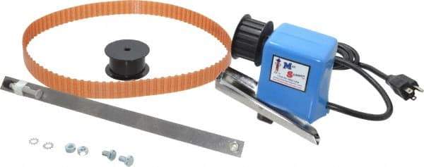 Mini-Skimmer - 12" Reach, 1 GPH Oil Removal Capacity, 115 Max Volt Rating, Belt Oil Skimmer - 40 to 125°F - Apex Tool & Supply