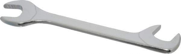 Facom - 13mm Stubby Extra Thin Open End Wrench - 4-23/32" OAL, Double End, Satin Finish, 15° & 75° Head Angle - Apex Tool & Supply