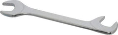 Facom - 13mm Stubby Extra Thin Open End Wrench - 4-23/32" OAL, Double End, Satin Finish, 15° & 75° Head Angle - Apex Tool & Supply