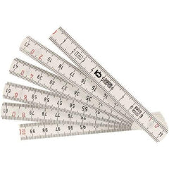 Wiha - Folding Rules Overall Length (Feet): 3.25 Graduation (Inch): 1/2 - Apex Tool & Supply