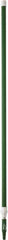 Vikan - 115 x 1-1/4" Aluminum Squeegee Handle - European Threaded Connection, Green, Telescoping - Apex Tool & Supply
