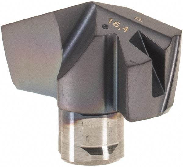 Iscar - Series ICP, 16.41mm Diam Grade IC908 140° Replaceable Drill Tip - Carbide, TiAlN Finish, 16 Seat Size - Apex Tool & Supply