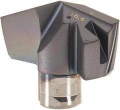 Iscar - Series ICP, 16.41mm Diam Grade IC908 140° Replaceable Drill Tip - Carbide, TiAlN Finish, 16 Seat Size - Apex Tool & Supply