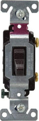 Cooper Wiring Devices - 1 Pole, 120 to 277 VAC, 20 Amp, Commercial Grade, Toggle, Wall and Dimmer Light Switch - 1.3 Inch Wide x 4.2 Inch High, Fluorescent - Apex Tool & Supply