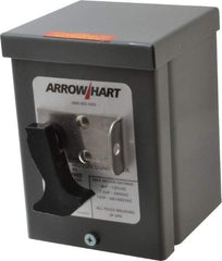 Cooper Wiring Devices - 3 Poles, 30 Amp, 3PST, NEMA, Enclosed Manual Motor Starter - 66.8mm Wide x 118.62mm Deep x 112.27mm High, 15 hp at 480 V, 15 hp at 600 V, 3 hp at 120 V & 7-1/2 hp at 240 V, CSA C22.2 No. 14, NEMA 3R & UL 508 - Apex Tool & Supply