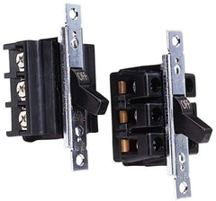 Cooper Wiring Devices - 2 Poles, 40 Amp, DPST, NEMA, Open Toggle Manual Motor Starter - 56.64mm Wide x 42.16mm Deep x 95.25mm High, 15 hp, CSA C22.2 No. 14, NEMA 1 & UL 508 - Apex Tool & Supply