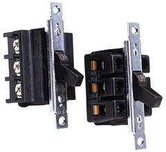 Cooper Wiring Devices - 2 Poles, 60 Amp, DPST, NEMA, Open Toggle Manual Motor Starter - 44.2mm Wide x 42.16mm Deep x 95.25mm High, 15 hp, CSA C22.2 No. 14, NEMA 1 & UL 508 - Apex Tool & Supply