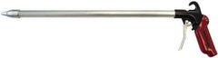 Value Collection - 120 Max psi Whisper Jet Pistol Grip Blow Gun - 1/4 NPT Inlet, 18" Tube Length, Aluminum - Apex Tool & Supply