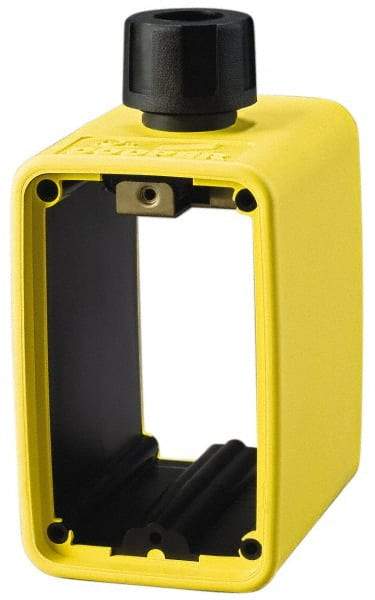 Cooper Wiring Devices - 1 Gang, Thermoplastic Rectangle Portable Outlet Box - 6-1/2" Overall Height x 4-1/4" Overall Width x 2-5/8" Overall Depth, Weather Resistant - Apex Tool & Supply