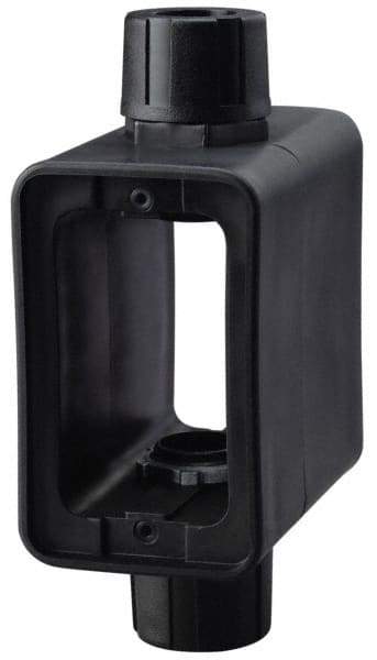 Cooper Wiring Devices - 1 Gang, Thermoplastic Rectangle Portable Outlet Box - 6-1/2" Overall Height x 4-1/4" Overall Width x 2-5/8" Overall Depth, Weather Resistant - Apex Tool & Supply