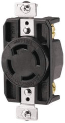 Cooper Wiring Devices - 120/208 VAC, 30 Amp, NonNEMA, Receptacle - 4 Poles, 4 Wire, Female End, Black - Apex Tool & Supply