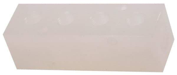 Made in USA - 1/4" Inlet, 1/8" Outlet Manifold - 3-1/4" Long x 1" Wide x 1" High, 0.17" Mount Hole, 2 Inlet Ports, 4 Outlet Ports - Apex Tool & Supply