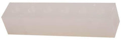 Made in USA - 1/2" Inlet, 3/8" Outlet Manifold - 6-3/4" Long x 1-1/2" Wide x 1-1/2" High, 0.2" Mount Hole, 2 Inlet Ports, 6 Outlet Ports - Apex Tool & Supply