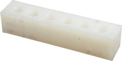 Made in USA - 3/8" Inlet, 1/4" Outlet Manifold - 5.88" Long x 1-1/4" Wide x 1-1/4" High, 0.2" Mount Hole, 2 Inlet Ports, 6 Outlet Ports - Apex Tool & Supply