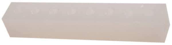 Made in USA - 3/8" Inlet, 1/4" Outlet Manifold - 7.63" Long x 1-1/4" Wide x 1-1/4" High, 0.2" Mount Hole, 2 Inlet Ports, 8 Outlet Ports - Apex Tool & Supply