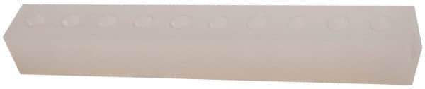 Made in USA - 3/8" Inlet, 1/4" Outlet Manifold - 9.38" Long x 1-1/4" Wide x 1-1/4" High, 0.2" Mount Hole, 2 Inlet Ports, 10 Outlet Ports - Apex Tool & Supply