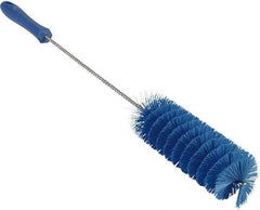 Vikan - 2" Diam Polyester Valve Brush - 19-5/8" OAL, 5-15/16" Head Length, Polypropylene & Stainless Steel Handle - Apex Tool & Supply