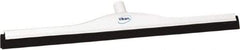 Vikan - 28" Foam Rubber Blade Bench Squeegee - Double Edge, White, Plastic Holder - Apex Tool & Supply