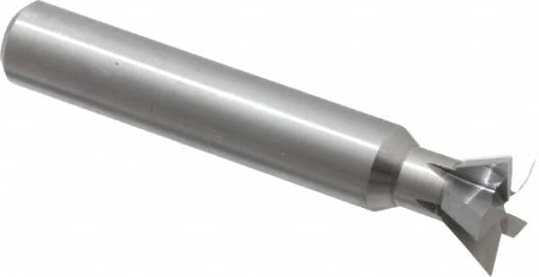 Made in USA - 3/4" Diam x 0.312" Wide Solid Carbide 60° Dovetail Cutter - Apex Tool & Supply
