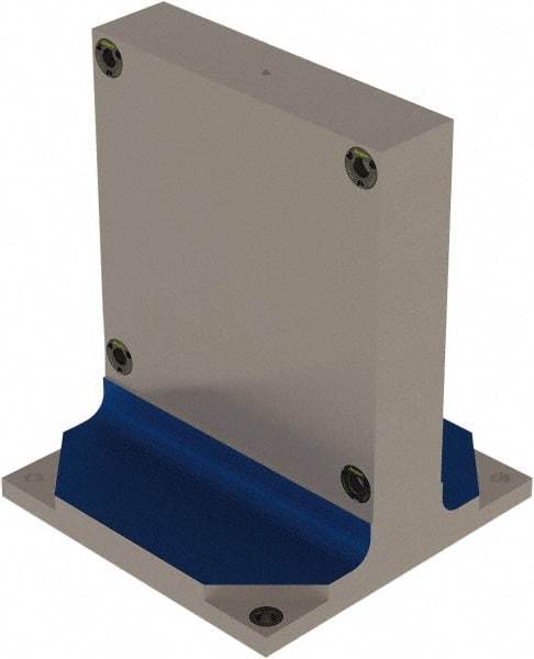 Jergens - 15.748" Square Fixture Column - Flat Plate Surface, Steel, 16" Base Width x 16" Base Length - Apex Tool & Supply