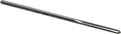 Made in USA - 1/8" Cobalt 4 Flute Chucking Reamer - Straight Flute, 0.119" Straight Shank, 7/8" Flute Length, 3-1/2" OAL - Apex Tool & Supply