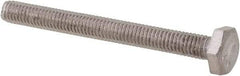 Value Collection - M3x0.50mm Metric Coarse, 30mm Length Under Head Hex Head Cap Screw - Fully Threaded, Grade 18-8 & Austenitic A2 Stainless Steel, Uncoated, 5.5mm Hex - Apex Tool & Supply