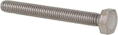Value Collection - M4x0.70mm Metric Coarse, 35mm Length Under Head Hex Head Cap Screw - Fully Threaded, Grade 18-8 & Austenitic A2 Stainless Steel, Uncoated, 7mm Hex - Apex Tool & Supply