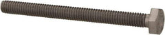 Value Collection - M4x0.70mm Metric Coarse, 45mm Length Under Head Hex Head Cap Screw - Fully Threaded, Grade 18-8 & Austenitic A2 Stainless Steel, Uncoated, 7mm Hex - Apex Tool & Supply
