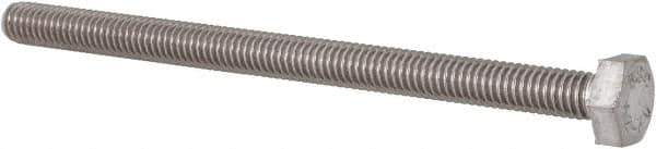 Value Collection - M4x0.70mm Metric Coarse, 60mm Length Under Head Hex Head Cap Screw - Fully Threaded, Grade 18-8 & Austenitic A2 Stainless Steel, Uncoated, 7mm Hex - Apex Tool & Supply