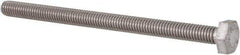 Value Collection - M4x0.70mm Metric Coarse, 60mm Length Under Head Hex Head Cap Screw - Fully Threaded, Grade 18-8 & Austenitic A2 Stainless Steel, Uncoated, 7mm Hex - Apex Tool & Supply