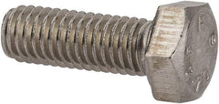 Value Collection - M5x0.80mm Metric Coarse, 14mm Length Under Head Hex Head Cap Screw - Fully Threaded, Grade 18-8 & Austenitic A2 Stainless Steel, Uncoated, 8mm Hex - Apex Tool & Supply