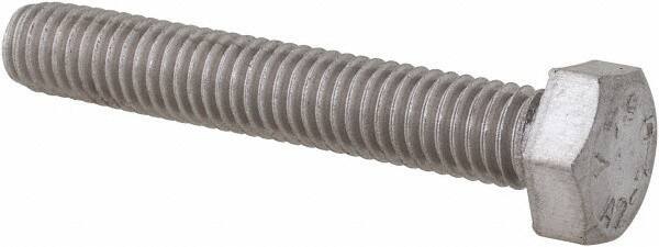 Value Collection - M5x0.80mm Metric Coarse, 30mm Length Under Head Hex Head Cap Screw - Fully Threaded, Grade 18-8 & Austenitic A2 Stainless Steel, Uncoated, 8mm Hex - Apex Tool & Supply