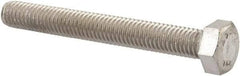 Value Collection - M5x0.80mm Metric Coarse, 40mm Length Under Head Hex Head Cap Screw - Fully Threaded, Grade 18-8 & Austenitic A2 Stainless Steel, Uncoated, 8mm Hex - Apex Tool & Supply