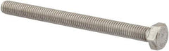 Value Collection - M5x0.80mm Metric Coarse, 60mm Length Under Head Hex Head Cap Screw - Fully Threaded, Grade 18-8 & Austenitic A2 Stainless Steel, Uncoated, 8mm Hex - Apex Tool & Supply