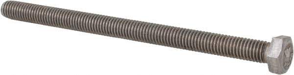 Value Collection - M5x0.80mm Metric Coarse, 75mm Length Under Head Hex Head Cap Screw - Fully Threaded, Grade 18-8 & Austenitic A2 Stainless Steel, Uncoated, 8mm Hex - Apex Tool & Supply
