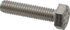 Value Collection - M6x1.00mm Metric Coarse, 22mm Length Under Head Hex Head Cap Screw - Fully Threaded, Grade 18-8 & Austenitic A2 Stainless Steel, Uncoated, 10mm Hex - Apex Tool & Supply