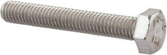 Value Collection - M6x1.00mm Metric Coarse, 40mm Length Under Head Hex Head Cap Screw - Fully Threaded, Grade 18-8 & Austenitic A2 Stainless Steel, Uncoated, 10mm Hex - Apex Tool & Supply
