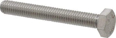 Value Collection - M6x1.00mm Metric Coarse, 45mm Length Under Head Hex Head Cap Screw - Fully Threaded, Grade 18-8 & Austenitic A2 Stainless Steel, Uncoated, 10mm Hex - Apex Tool & Supply