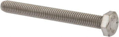 Value Collection - M6x1.00mm Metric Coarse, 55mm Length Under Head Hex Head Cap Screw - Fully Threaded, Grade 18-8 & Austenitic A2 Stainless Steel, Uncoated, 10mm Hex - Apex Tool & Supply