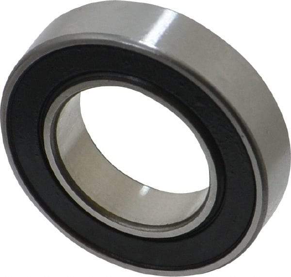 SKF - 17mm Bore Diam, 30mm OD, Double Seal Thin Section Radial Ball Bearing - 7mm Wide, 1 Row, Round Bore, 522 Lb Static Capacity, 980 Lb Dynamic Capacity - Apex Tool & Supply
