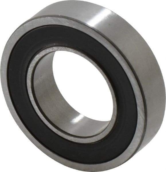 SKF - 20mm Bore Diam, 37mm OD, Double Seal Thin Section Radial Ball Bearing - 9mm Wide, 1 Row, Round Bore, 821 Lb Static Capacity, 1,430 Lb Dynamic Capacity - Apex Tool & Supply