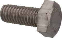Value Collection - M8x1.25mm Metric Coarse, 18mm Length Under Head Hex Head Cap Screw - Fully Threaded, Grade 18-8 & Austenitic A2 Stainless Steel, Uncoated, 13mm Hex - Apex Tool & Supply