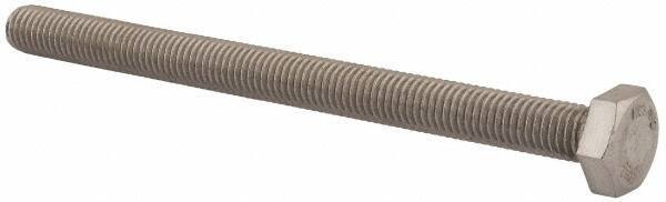 Value Collection - M10x1.50mm Metric Coarse, 130mm Length Under Head Hex Head Cap Screw - Fully Threaded, Grade 18-8 & Austenitic A2 Stainless Steel, Uncoated, 17mm Hex - Apex Tool & Supply