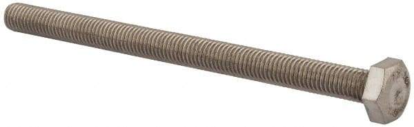 Value Collection - M10x1.50mm Metric Coarse, 140mm Length Under Head Hex Head Cap Screw - Fully Threaded, Grade 18-8 & Austenitic A2 Stainless Steel, Uncoated, 17mm Hex - Apex Tool & Supply