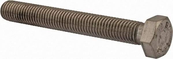 Value Collection - M14x2.00mm Metric Coarse, 110mm Length Under Head Hex Head Cap Screw - Fully Threaded, Grade 18-8 & Austenitic A2 Stainless Steel, Uncoated, 22mm Hex - Apex Tool & Supply