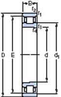 SKF - 1-1/8" Bore Diam, 2-1/8" OD, Open Deep Groove Radial Ball Bearing - 3/8" Wide, 1 Row, Round Bore, 1,690 Lb Static Capacity, 2,810 Lb Dynamic Capacity - Apex Tool & Supply
