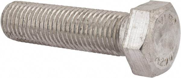 Value Collection - M24x3.00mm Metric Coarse, 90mm Length Under Head Hex Head Cap Screw - Fully Threaded, Grade 18-8 & Austenitic A2 Stainless Steel, Uncoated, 36mm Hex - Apex Tool & Supply