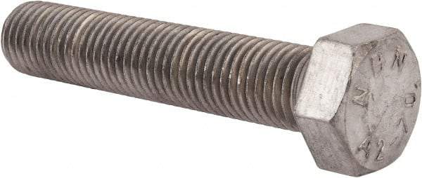 Value Collection - M24x3.00mm Metric Coarse, 120mm Length Under Head Hex Head Cap Screw - Fully Threaded, Grade 18-8 & Austenitic A2 Stainless Steel, Uncoated, 36mm Hex - Apex Tool & Supply